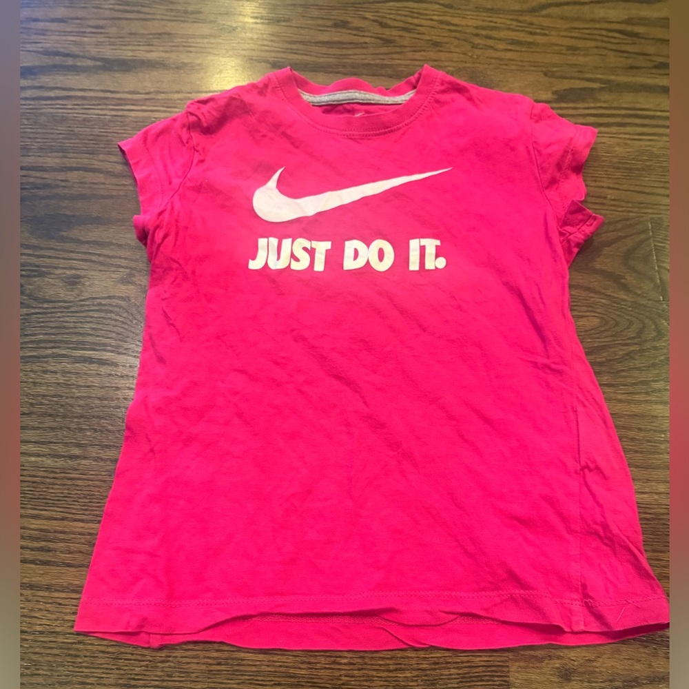 Nike Kids Hot Pink 'Just Do It' Tee